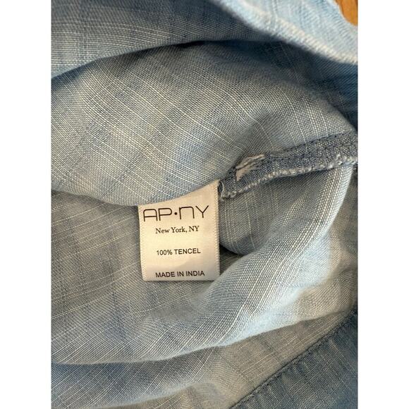 APNY‎ Embroidered Boho Western Dress XS Blue - Picture 4 of 8